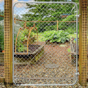 6 ft x 5 ft mạ kẽm kim loại có thể điều chỉnh đi bộ duy nhất thông qua Chuỗi liên kết hàng rào cổng - Product Image 5