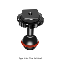 Bras magique à double tête avec tête sphérique NATO Clamp Cold Shoe Mount 1/4 Screw for DSLR Camera Cage Fill Light Monitor Mic Bracket