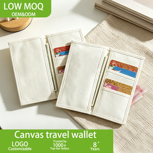 Bolsa de Almacenamiento para <span class=keywords><strong>Accesorios</strong></span> de Viaje Beige, Porta Tarjetas de Alta Calidad, Funda para Pasaporte - Product Image 1