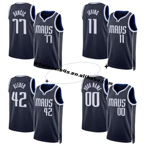 Wholesale Dallas Basketball Jersey Stitched Heat Pressed Men's USA Basketball Uniform #77 Luka Doncic 11 Kyrie Irving