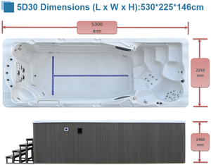 <span class=keywords><strong>Piscina</strong></span> de Acrílico Transparente para Exteriores, Spa de Natación Infinito de 5 Metros, <span class=keywords><strong>Piscina</strong></span> Independiente Grande Sobre el Suelo - Product Image 3