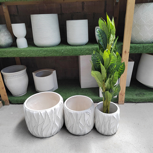 2023 Mới Nhất Hiện Đại Nhà Khách Sạn Trang Trí <span class=keywords><strong>Planter</strong></span> Hoa Sợi Đất Sét Nồi Vườn Sợi Thủy Tinh Nhà Máy Chậu - Product Image 4