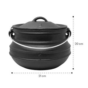 Nhiệm vụ nặng nề gang potjie nồi phẳng Ấm đun nước Vạc 5qt - Product Image 2