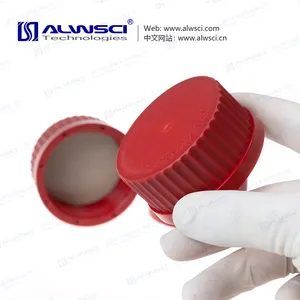 GL45 PBT Cap Closed Top Ptfe Silicone Septa Use For GL45 Bottle