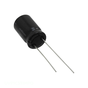 Condensador de Aluminio de 330 uF, 20%, 16V, Canal del Fabricante UVP1C331MPD, Tipo RADIAL TH, de Montaje a Través de Orificio - Product Image 1