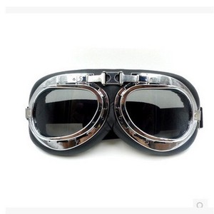 Gafas de Ciclismo Estilo Harley Yueli, Protección Contra el Viento y el Polvo, para Usar con Casco, Diseño Retro, Material de PC - Product Image 1