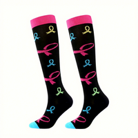 Chaussettes de compression personnalisées à motifs imprimés pour soulager la douleur, 15-20 mmHg, multi-motifs, hauteur genou, pour varices, toutes saisons