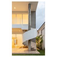 Optima Escalier en colimaçon en métal noir pour bureau avec escalier en colimaçon au fini mat