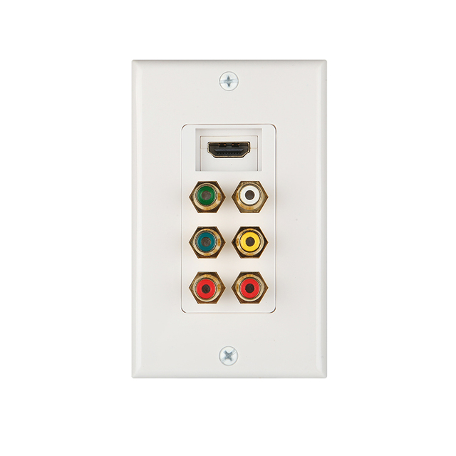 AV-DATA 4K for Recessed Wall Plate with for & RCA Ports 1 Year Warranty
