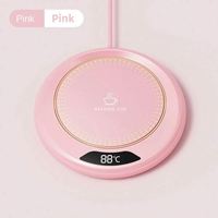 Sous-verre chauffant électronique intelligent USB à température constante, 3 réglages de température, en métal, pour tasses de thé au lait et d'eau, usage domestique et professionnel