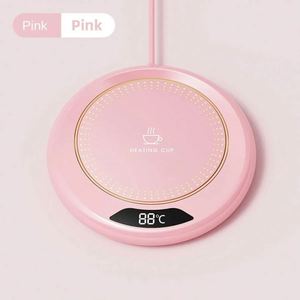 USB Electronic Intelligent Constant Temperature Coaster 3 Temperature <b>Settings</b> Metal Milk <b>Tea</b> Water Cup Heater for Office Use - Product Image 3