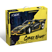 Modèle de voiture de course éducative Cada C63001 Cyber Turbo-V Super Car, blocs de construction, nouveau jouet en briques pour enfants