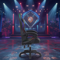 Chaise de jeu LED RGB au design moderne, vente en gros d'usine, avec échantillon gratuit, en cuir PU, inclinable, pour joueurs et usage bureautique