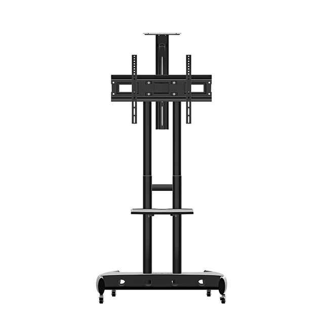 Factory Wholesale Trolley LCD Floor Stand for 32'' to 75'' Inch TV Mount Height Adjustable Mobile TV Cart