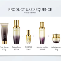 Kit de Soins du Visage Sept Pièces au Ginseng Sauvage et Acide Hyaluronique, Blanchissant, Anti-Âge et Hydratant – Vente en Gros Fabricant