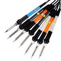 Station de soudage à température réglable 220V ou 110V 60W, fer à souder électrique avec embouts pour la réparation