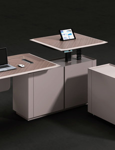 5 Jahre Garantie Büromöbel für den Arbeitsplatz Moderner Designer-Schreibtisch für Chefs L-förmiger CEO-Geschäftstisch - Product Image 5