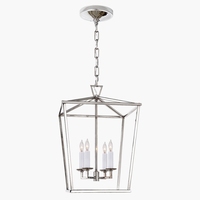 Lustre suspendu YH de style américain en laiton doré et noir, design lanterne élégant pour la maison, ampoule E26, vente en gros