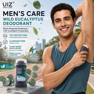 Déodorant Stick Naturel Fraîcheur 72H Protection Anti-Odeur à l'Eucalyptus <span class=keywords><strong>Sauvage</strong></span> Hydratant à Base de Plantes Sans Aluminium pour Hommes - Product Image 1