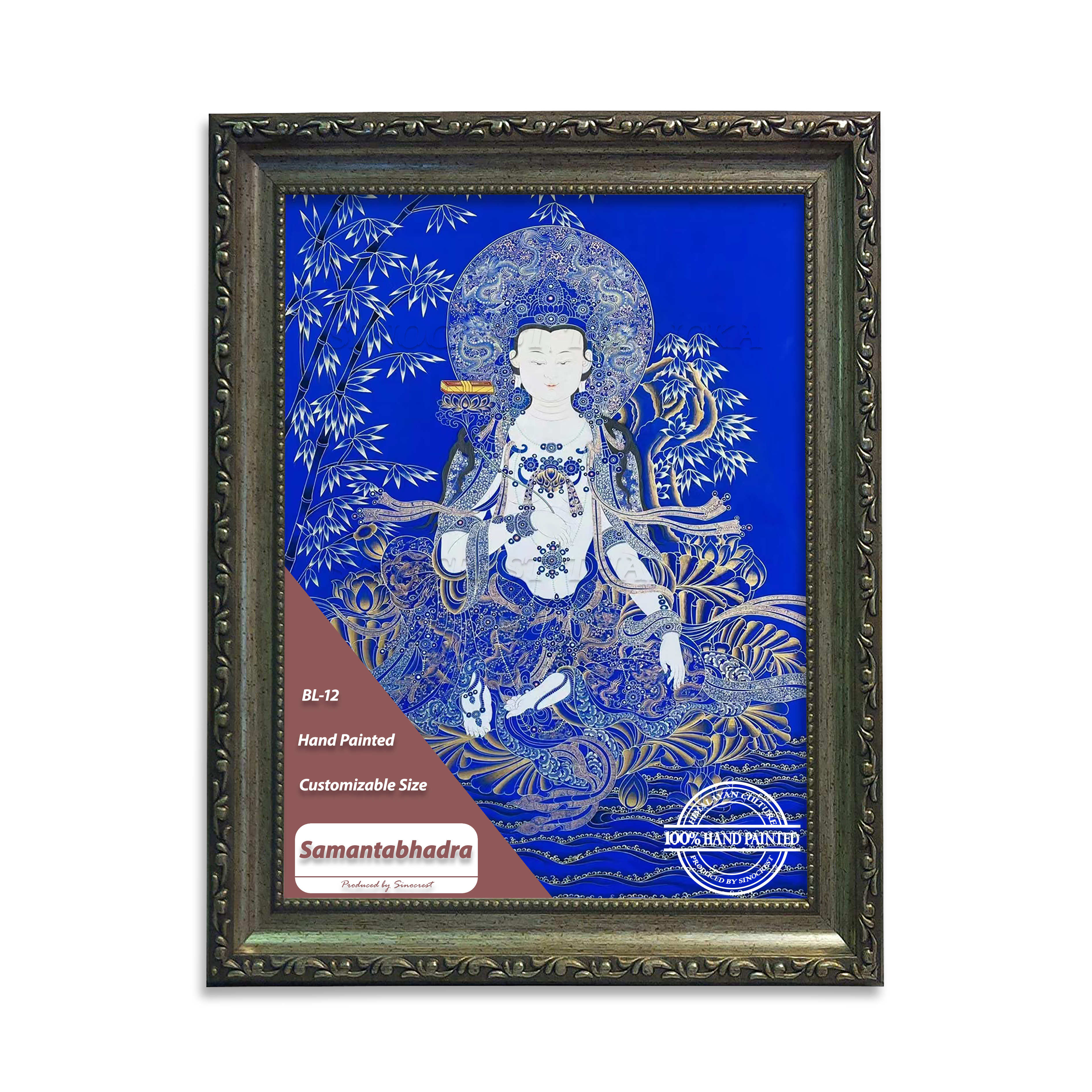 48 inch samantabhadra hand painted thangka free shipping