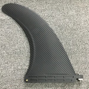 Aileron simple en composite aspect fibre de carbone de 10 pouces pour SUP, accessoire de surf océanique - Product Image 1
