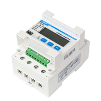 Medidor de Energía Trifásico de 4 Hilos CHINT DTSU666 para Riel DIN con CT 380V RS485, Medidor de kWh con Lectura Remota para Uso Industrial, Comercial y Fotovoltaico