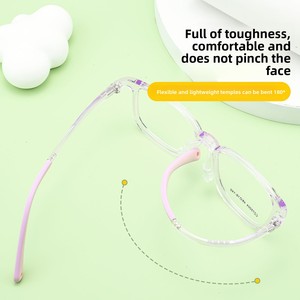 CZ75004ET Monturas de Gafas de Estilo Punk para Niños, Montura Completa, Lentes AC Ultraligeras, Compatibles con <span class=keywords><strong>Astigmatismo</strong></span> <span class=keywords><strong>y</strong></span> <span class=keywords><strong>Miopía</strong></span> - Product Image 3