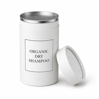 Emballage en tube de papier mat de qualité alimentaire écologique avec logo personnalisé, pour poudre de cacao, café, thé, sucre, cylindre portable avec couvercle en métal