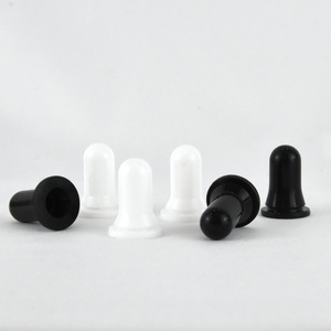 20 mét không có không khí chai silicon đầu bán buôn đen trắng cao su núm vú đầu cho tinh dầu chai thủy tinh nhỏ giọt - Product Image 5