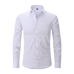 Camisas de negocios formales ajustadas para hombres, <span class=keywords><strong>camisa</strong></span> de trabajo de manga <span class=keywords><strong>larga</strong></span>, <span class=keywords><strong>camisa</strong></span> Formal para hombres, Camisas Para Hombres, Manga <span class=keywords><strong>Larga</strong></span> - Product Image 5