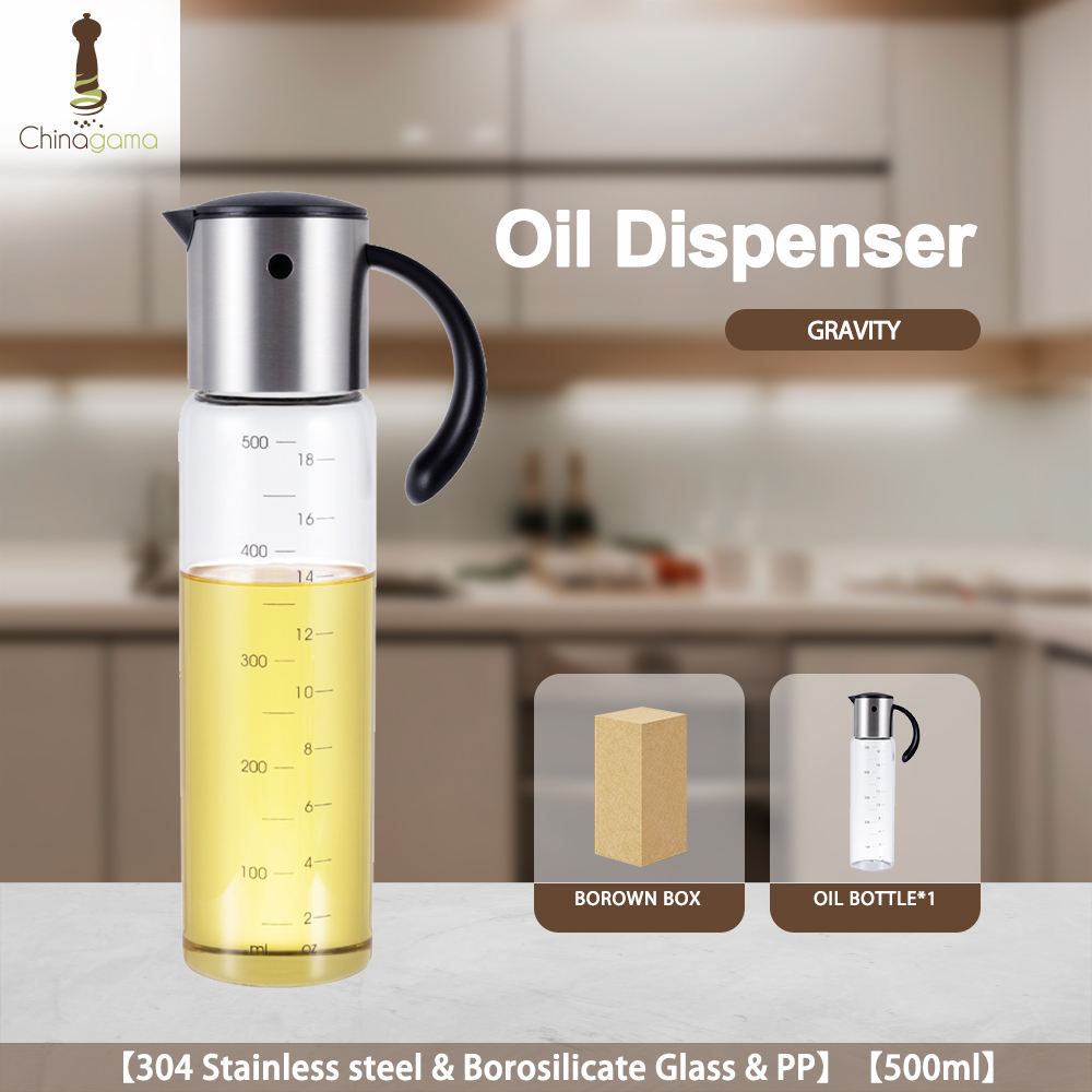 #B1*304ss&amp;borosilicate*500ml*bouteille d'huile