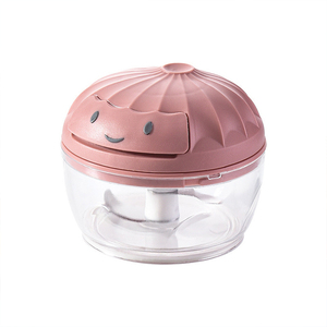 Logo personnalisé Mini Hachoir rapide tiré à la main en plastique PP Robot de cuisine <span class=keywords><strong>manuel</strong></span> pour légumes Ail Poivre - Product Image 2