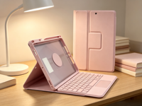 360 °   Étui clavier magnétique rotatif détachable, housse avec pavé tactile sans fil pour iPad 10e génération 10,9'', iPad Air 4/5/6 10,9 pouces