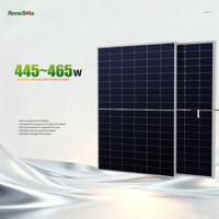Módulo Bifacial Tipo N Renesola, el Más Vendido, con Doble Vidrio, 445W 455W 465W, Paneles Solares Industriales