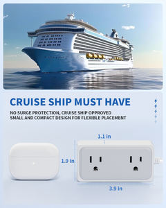 Regleta de Viaje con Enchufe Plano de 5m para Uso en Hoteles, con Secador de Pelo, Plancha, Cargador de Teléfono y 2 Puertos USB-C - Product Image 4