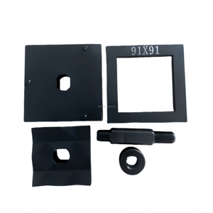 Tùy chỉnh 91x91mm thủy lực Loại trực tiếp lỗ vuông đấm chết khuôn hình chữ nhật thép tấm Digger dùi công cụ SYK-8/15 - Product Image 4