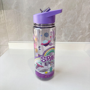 2026 High Beauty Plastic Water <b>Cup</b> Cute Children's Portable Cartoon Sports Water <b>Cup</b> <b>with</b> <b>Straw</b> - Product Image 2