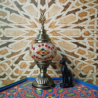 Lampe de table en mosaïque turque artisanale marocaine vintage pour la décoration de la maison