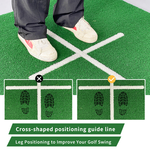 Usine directe double-gazon boule Tray5x4 6X4FT <span class=keywords><strong>Golf</strong></span> frapper <span class=keywords><strong>tapis</strong></span> pratique extérieur intérieur aide formation balançoire écaillage - Product Image 2
