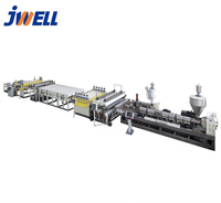 Machine d'extrusion plastique JWELL pour la production de panneaux de diffusion PMMA/GPPS pour la publicité