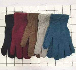 Women Acrylic/Cotton Breathable Striped <b>Knitted</b> <b>Gloves</b> Winter Hand Warmer Thick Lining Full Fingered Masonic Embroidered Outdoor - Product Image 6