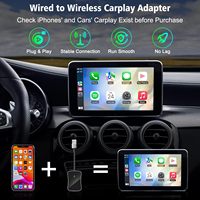 Adaptador/Dongle Inalámbrico CarPlay BOYi, USB/Bluetooth, Plug and Play, Conexión Dual WiFi de 5 GHz, Actualización en Línea, Baja Latencia, Fácil Instalación 1