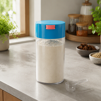 Boîte de conservation alimentaire transparente pour épices et sucre, personnalisable en couleur, pour l'Asie du Sud-Est