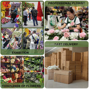 Decoración para el Hogar y Eventos de Boda, Guirnalda de Flores Artificiales Colgantes de Color Rosa para el Techo, Decoración Floral para el Techo de la Boda - Product Image 6