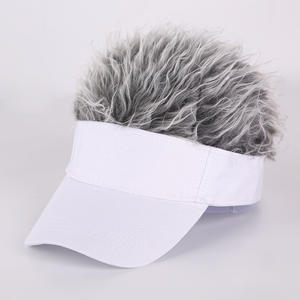 Venta al por mayor personalidad estilo callejero ajustable visera <span class=keywords><strong>hombres</strong></span> Retro Hip-Hop tendencia gorra de béisbol peluca - Product Image 6