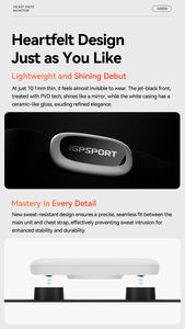 Capteur de fréquence cardiaque compatible avec les ordinateurs de vélo <span class=keywords><strong>Garmin</strong></span>, Bryton, IGPSPORT, dispositif de suivi et de surveillance du temps - Product Image 5