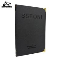 Couverture de menu en cuir personnalisée pour restaurant, hôtel, porte-menu de qualité supérieure, vente en gros