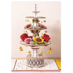 Fontaine musicale en bois personnalisable de qualité supérieure avec des mélodies apaisantes, ornement décoratif, OEM/ODM disponible pour les enfants - Product Image 3