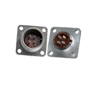 Connecteur circulaire russe 2PM 2RM 2PM14-4 à 4 broches et 4 trous, type à souder, 2PM14K4QB2