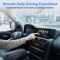 Navihua Nouveau Design 24.6'' Autoradio Android GPS DSP Multimédia Carplay Unité de Tableau de Bord Numérique pour Nissan Patrol Y62 QX80 2012-2021